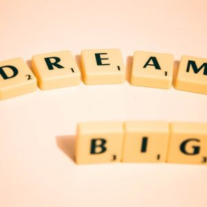 Dream Big Text Scrabble | Oberfeld Coaching in Rockville, MD